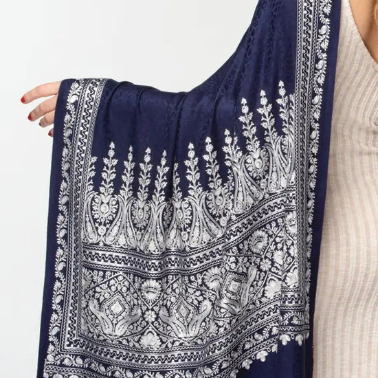 Image Title Bimala Embroidered Shawl